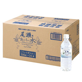 尾瀬のおいしい水 500ml×24本 水 お水 天然水 ミネラルウォーター 飲料水 ペットボトル 2L 名水百選 尾瀬 国産 箱 ケース まとめ買い ニチネン 【送料無料】