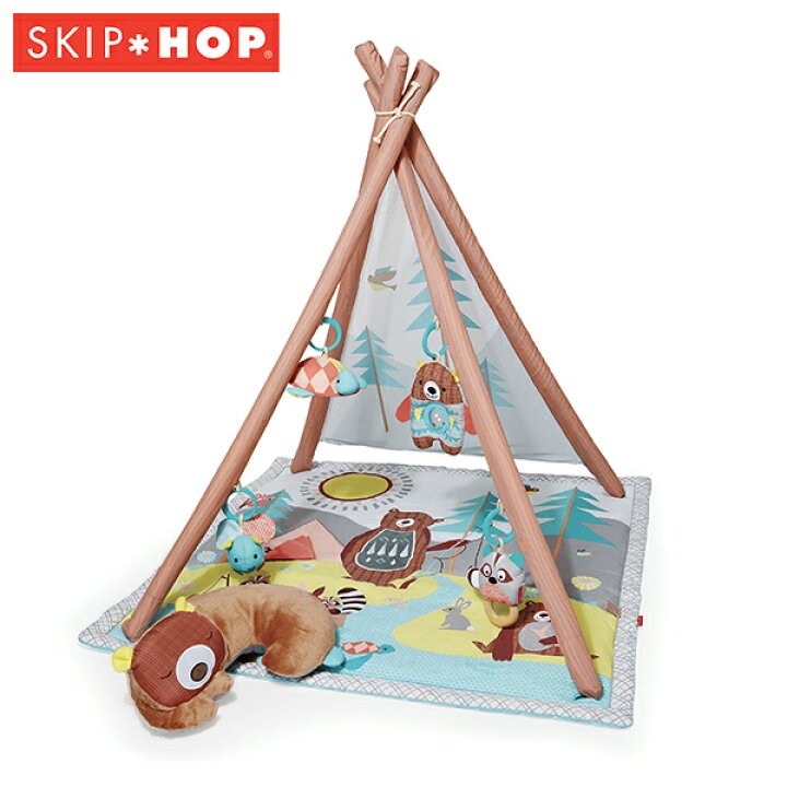 楽天市場 プレイマット キャンピングカブ アクティビティジム Tysh プレイジム プレイマット おしゃれ アクティビティジム アクティビティマット 新生児 ベビージム スキップホップ Skip Hop 送料無料 くらしのｅショップ