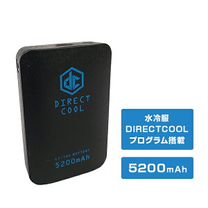���╞ DIRECTCOOL��p �v���O�������� �o�b�e���[ 5200mAh �g�p���Ԗڈ��ő��38���� YBTS-5200W ���╞ �\���o�b�e���[ �R�^���� �y���������z