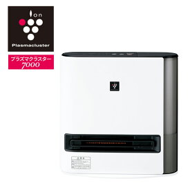 ファンヒーター 加湿セラミックファンヒーター プラズマクラスター 1200W 最大加湿量約650mL 抗菌加工操作パネル HX-TK12-W ホワイト セラミックヒーター 大風量 加湿 Wセンサー コンパクト リビング 寝室 シャープ SHARP 【送料無料】