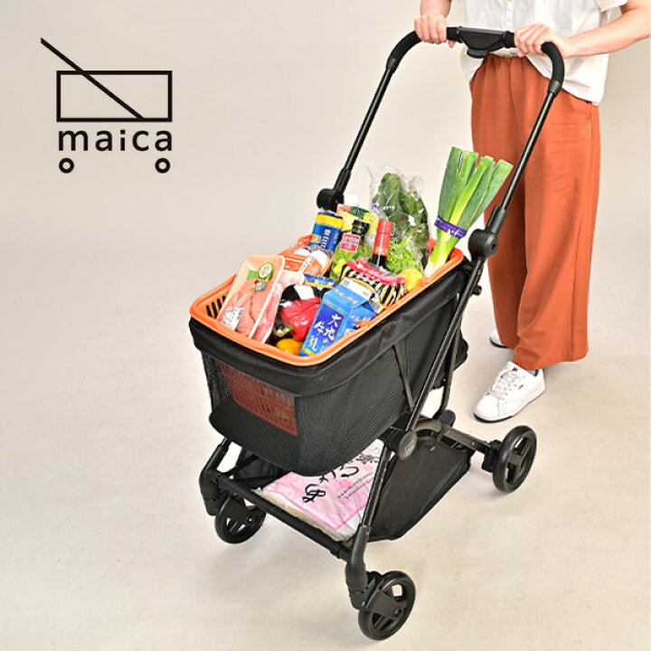 楽天市場】ショッピングカート maica 折りたたみ 4輪 大容量 マイ 