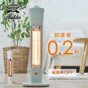 グラファイトヒーター 遠赤外線 速暖 (200W/400W) 2段階切替 コンパクト AEH-G409N 電気暖房 グラファイトヒーター 遠赤外線ヒーター 電気ストーブ 足元暖房 カーボンヒーター おしゃれ アラジン Aladdin 【送料無料】