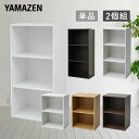 【P20倍 7/11 9:59迄】 カラーボックス 3段/2段 2個組/単品 幅42 奥行29 高さ88.5/59cm たてよこ使える 収納ラック ラック 棚 シェルフ 賃貸収納 子供部屋 クローゼット 押入れ 玄関 廊下 リビング キッチン 収納 山善 YAMAZEN 【送料無料】 0704P