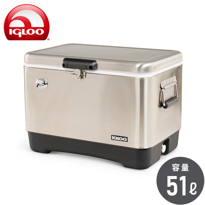 楽天市場】イグルー クーラーボックス ステンレス レガシー54 (51L 