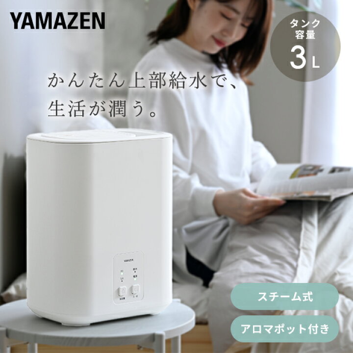 楽天市場】加湿器 スチーム式加湿器 スチーム加湿器 3L 上部給水 