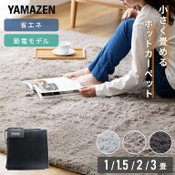 ホットカーペット 1畳 1.5畳 2畳 3畳 小さく折りたためる ホットカーペット本体 ラグセット 節電 電気カ…