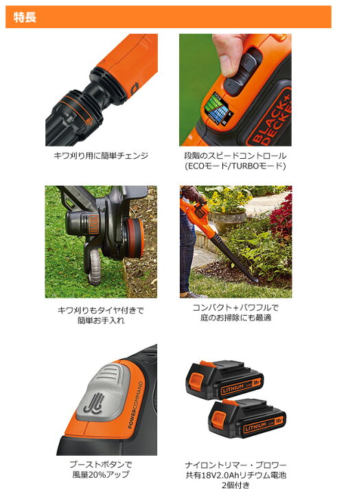 楽天市場】18Vナイロントリマー+ブロワ―コンボセット GLGW18C 草刈機 