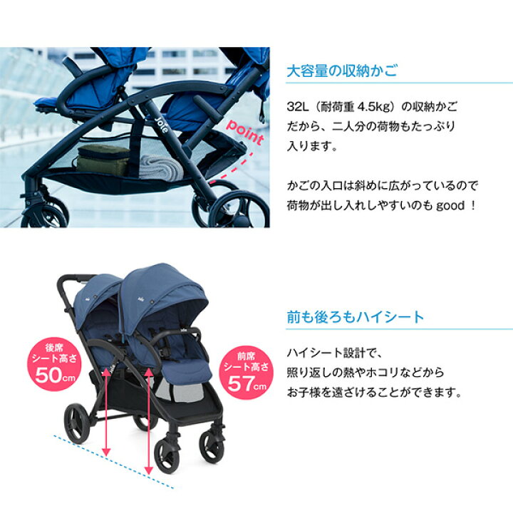 楽天市場】ジョイー Joie ベビーカー Evaliteduo(エヴァライトデュオ  