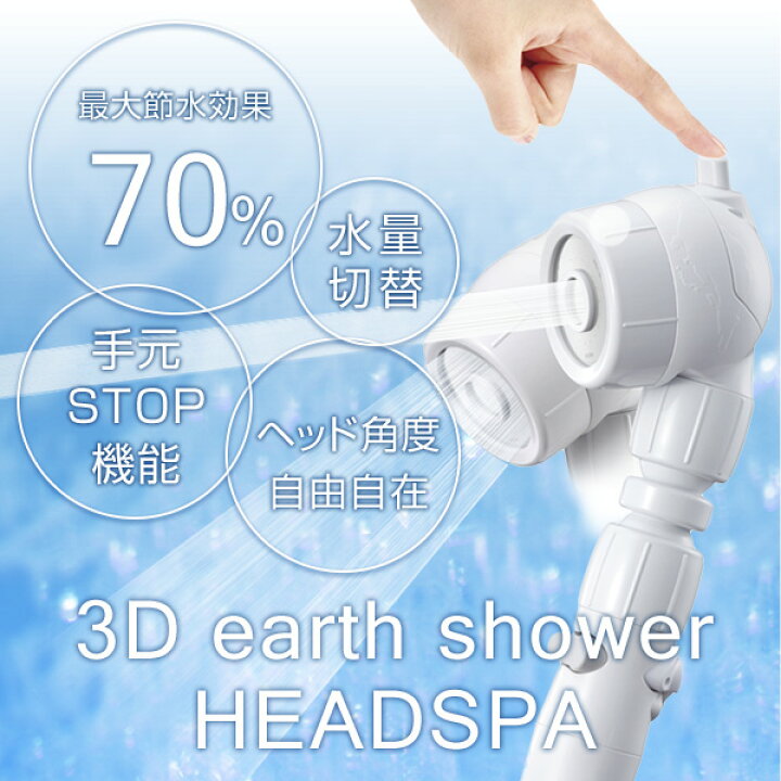 楽天市場】3Dアースシャワーヘッドスパ (3D earth shower HeadSPA  