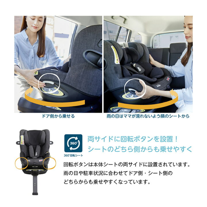 楽天市場】ジョイー Joie チャイルドシート アイ・アーク360 ISOFIX i 