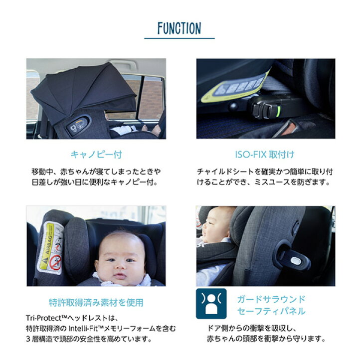 楽天市場】ジョイー Joie チャイルドシート アイ・アーク360 ISOFIX i 