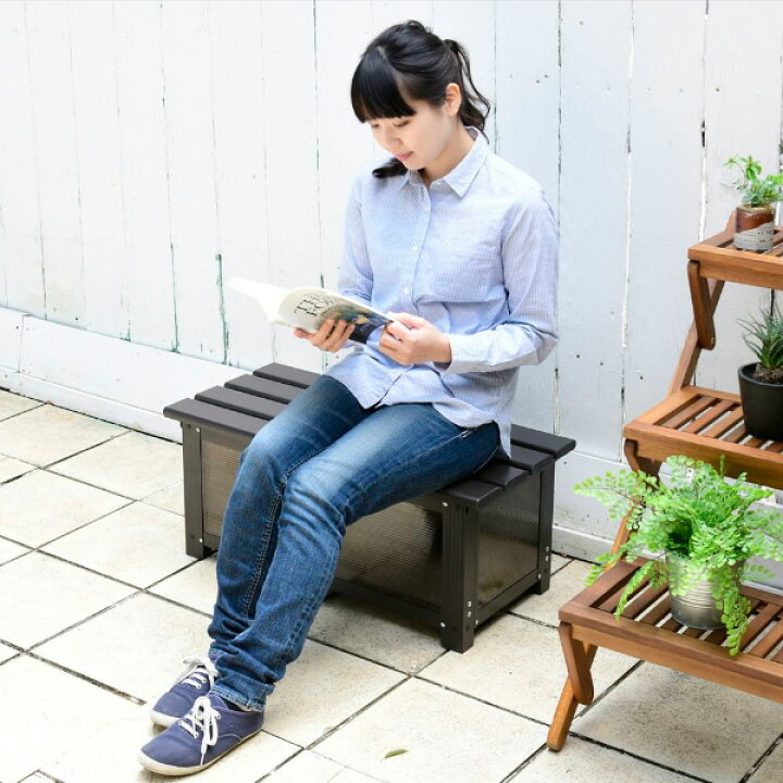 楽天市場】ストッカー 屋外 踏み台 幅74cm 高さ32cm/24cm KSS-74H/KSS 