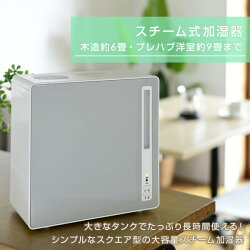 山善YAMAZEN加湿器スチーム加湿器スチーム式加湿器大容量4Lタンク和室木造/6畳洋室プレハブ/9畳KS-F407