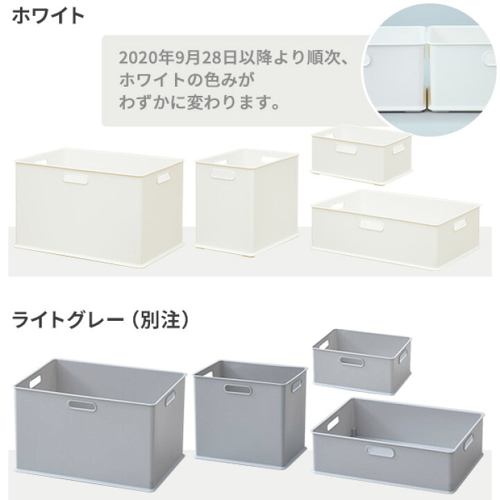 楽天市場】収納ボックス フタ付き プラスチック インボックス (L 3個/M 