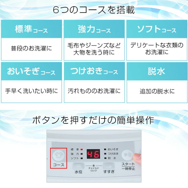 楽天市場】洗濯機 一人暮らし 3.8kg 小型全自動洗濯機 3.8kg YWMB-38(W 