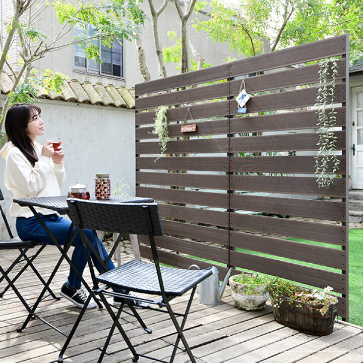 楽天市場】【P5倍 11/11 9:59迄】 フェンス 目隠し 人工木 (幅90cm 高  