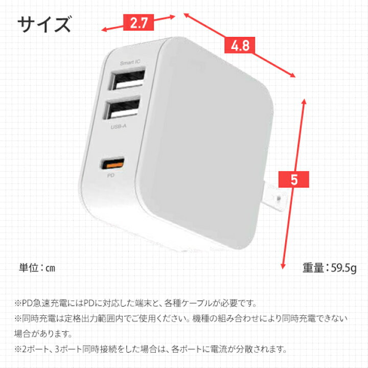 楽天市場】AC充電器 ACアダプター 高速充電 同時充電 PD20W対応(USBX2、TYPE-CX1) USB smart IC AKJ-20WPD3 AC充電器 充電 コンセント ACアダプター iPhone アイフォン スマホ タブレット USB スマートIC搭載 コンパクト エアージェイ 【送料無料】 : くらしのeショップ 楽天市場】AC充電器 ACアダプター 高速充電 同時充電 PD20W対応(USBX2、TYPE-CX1) USB smart IC AKJ-20WPD3 AC充電器 充電 コンセント ACアダプター iPhone アイフォン スマホ タブレット USB スマートIC搭載 コンパクト エアージェイ 【送料無料】 : くらしのeショップ