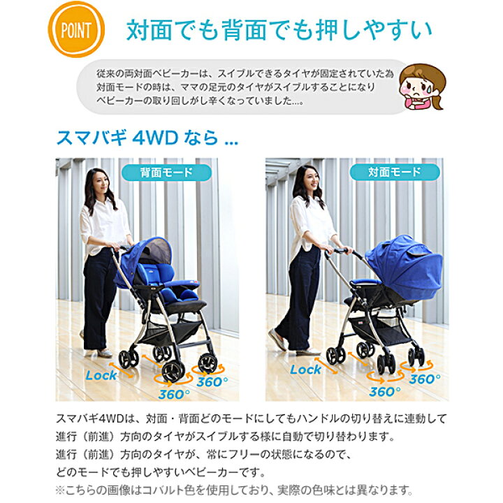 楽天市場】ジョイー Joie ベビーカー スマバギ4WD(1か月から体重15kg 