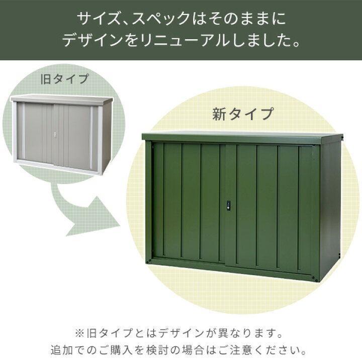 楽天市場】物置 屋外 おしゃれ 大型 (幅150奥行75高さ114) DSLB-1511 