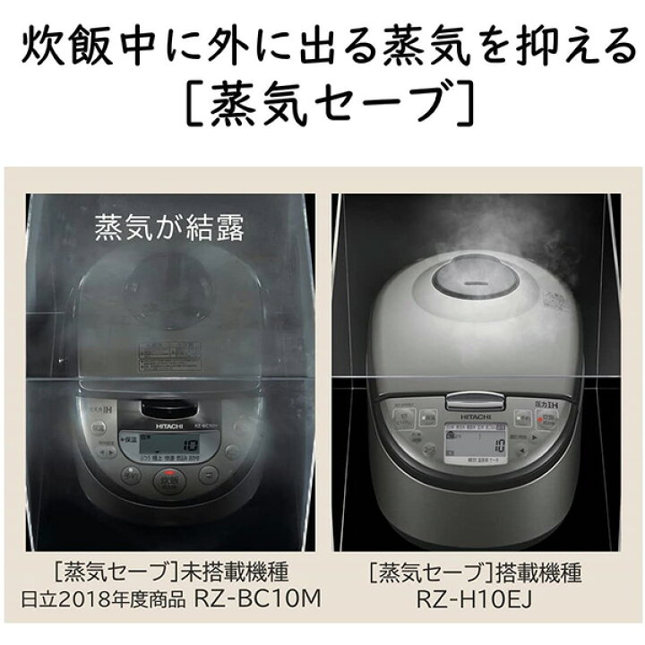 楽天市場】炊飯器 5.5合 圧力IH 圧力IH炊飯器 RZ-H10EJ(R)/(S) IH炊飯 