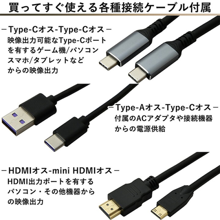 楽天市場】【セール中 4/1 10:59迄】14インチ モバイルモニター HDR 