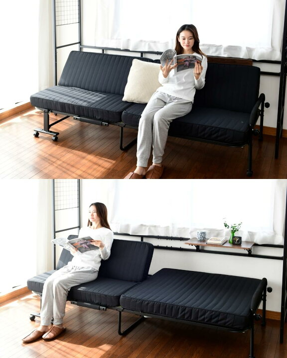 楽天市場】ソファーベッド 折りたたみベッド シングル リクライニング  