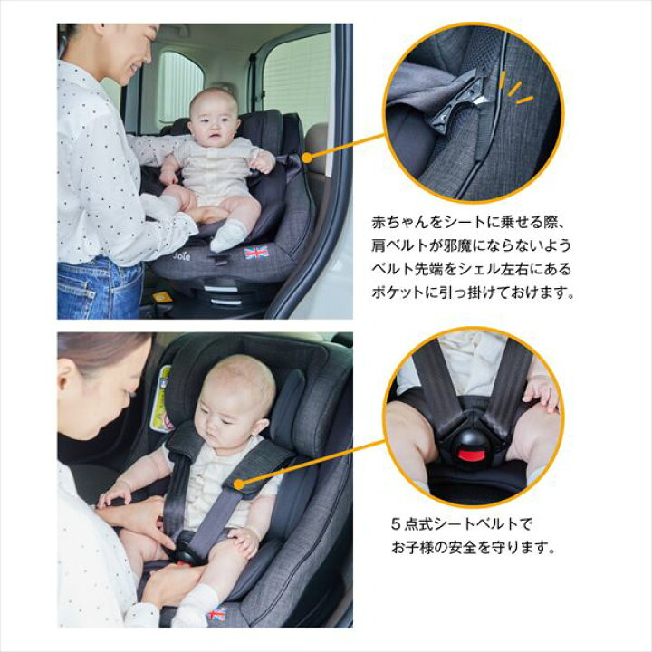 楽天市場】ジョイー Joie チャイルドシート Arc360 (ISOFIX)(新生児  