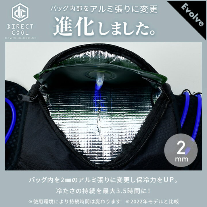 楽天市場】水冷服 水冷ベスト 2023年モデル ダイレクトクール 大容量 