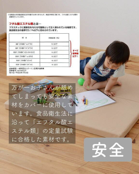 楽天市場】プレイマット 90×90cm 厚み5cm 1枚 正方形 大判 マット 