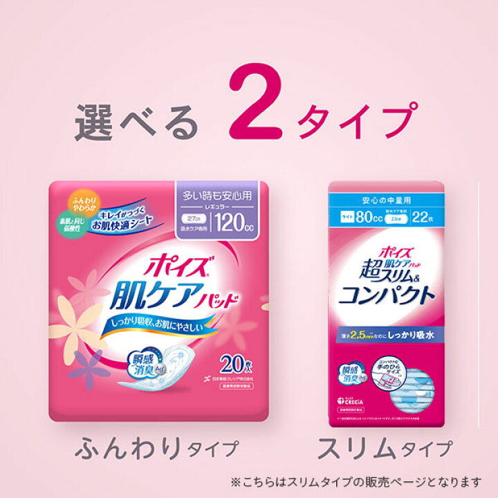 楽天市場】ポイズ 肌ケアパッド 超スリム＆コンパクト 安心の中量用 
