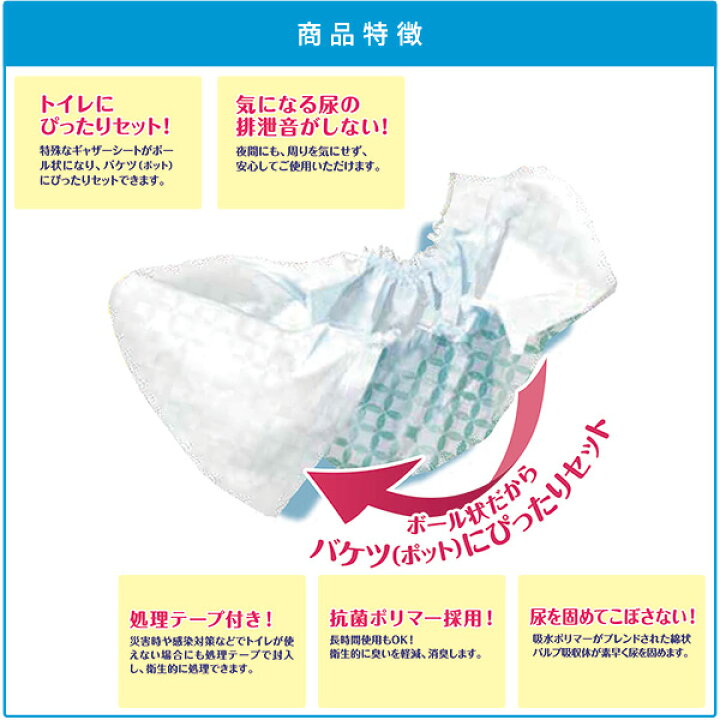 楽天市場】ドクターズ.one ポータブルトイレシート 使い捨てタイプ 30 
