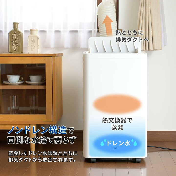 楽天市場】移動式エアコン 最大10畳まで対応(冷房専用) 排熱ダクト・窓 