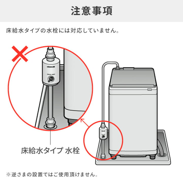 楽天市場】洗濯機用 銀イオンホース 抗菌 防臭 AS-AG1 工具不要 簡単 