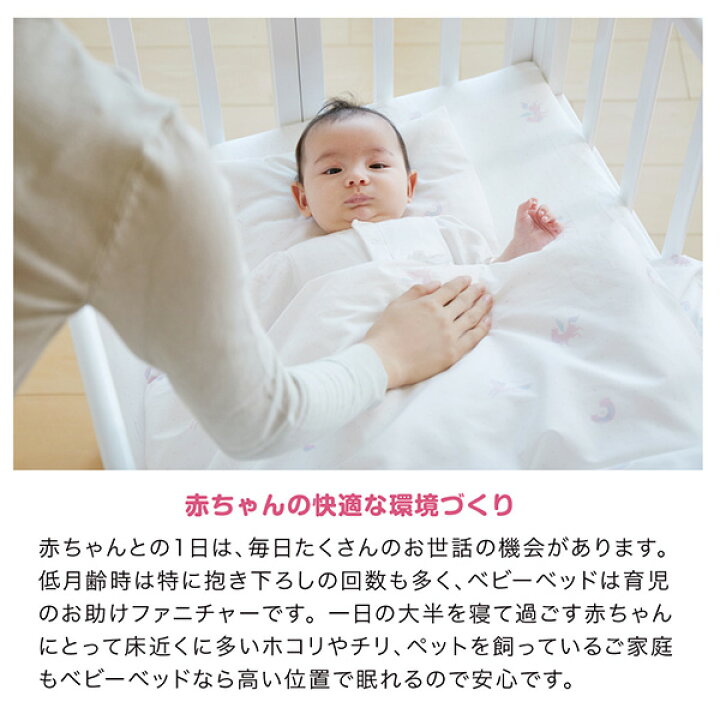 楽天市場】ミニベビーベッド 折りたたみ F (生後24ヶ月まで) 60×90cm  