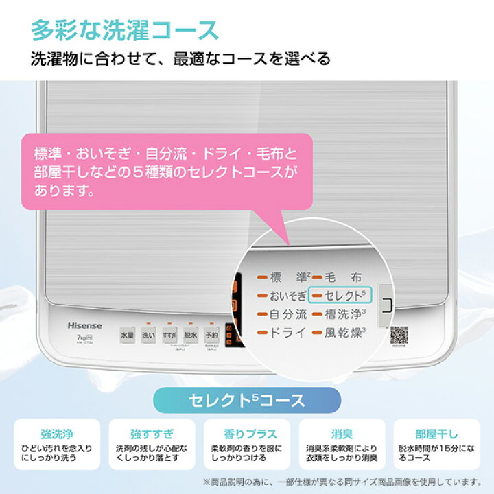 楽天市場】洗濯機 一人暮らし 7kg 小型 全自動洗濯機 縦型洗濯機 脱水 