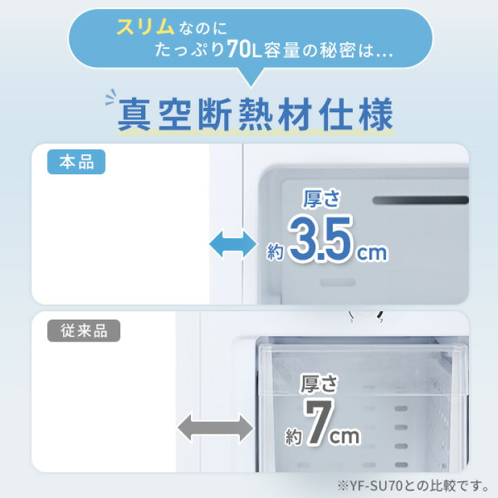 楽天市場】冷凍庫 小型 スリム 家庭用 自動霜取り 霜取り不要 ファン式 