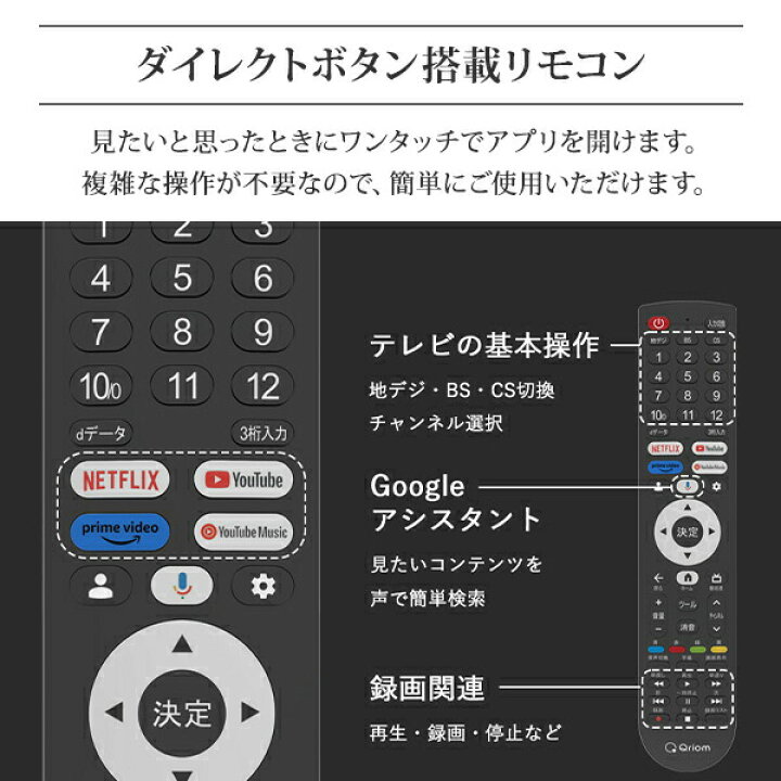 楽天市場】テレビ 50型 50型テレビ 液晶テレビ ネット動画対応 4K 50 