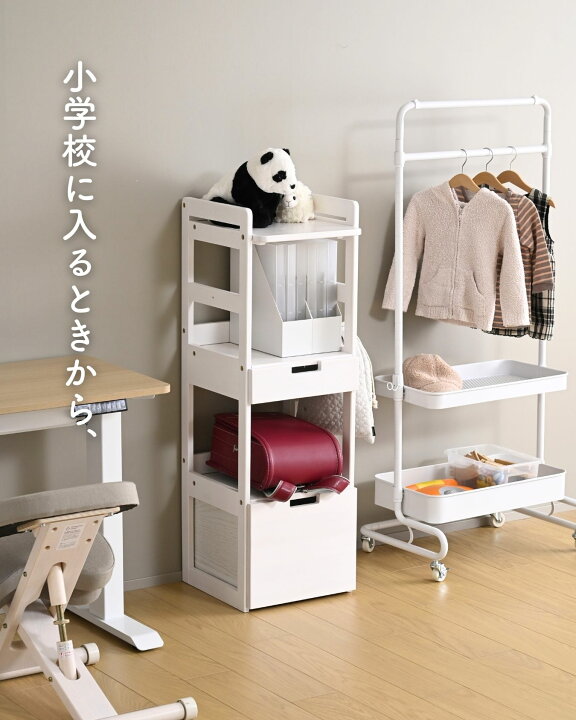楽天市場】ランドセルラック パイン材 A4対応 幅36.5 奥行40 高さ113cm 