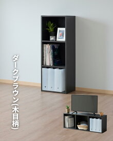 たてよこ使える A4 カラーボックス 3段 幅40 奥行29 高さ109cm 本棚 書棚 棚 シェルフ すき間収納 隙間収納 すきま すき間 隙間 収納 オープンラック A4対応 テレビ台 ローボード 壁面収納 A4ブラザーズ 山善 YAMAZEN 【送料無料】