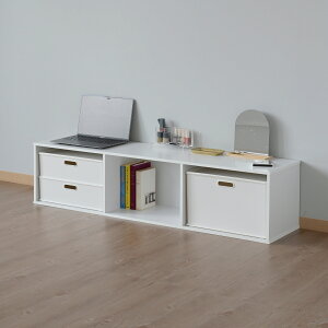 カラーボックス 横向き 2列/3列 1段 幅82/122.5 奥行29 高さ30cm ラック 棚 収納ボックス 横置き 収納ラック 本棚 ディスプレイラック テレビ台 ロータイプ 一人暮らし 一人暮らし部屋 山善 YAMAZEN