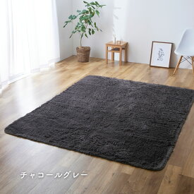 さらふわ 洗える シャギーラグマット 3畳用 200×250cm 抗菌 防臭 防ダニ フランネルラグ ラグマット カーペット マット 絨毯 ホットカーペット 床暖房 センターラグ リビングラグ 長方形 おしゃれ 新生活 山善 YAMAZEN 【送料無料】