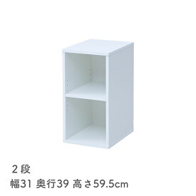 【P5倍 1/16 9:59迄】 カラーボックス 奥深 棚が動かせる 2段 3段 積み重ね可能 耐荷重1段10kg 幅31 奥行39 高さ59.5/88 ファイルラック A4 可動棚 収納ラック ラック 棚 フリーラック 絵本ラック 絵本 山善 YAMAZEN 【送料無料】