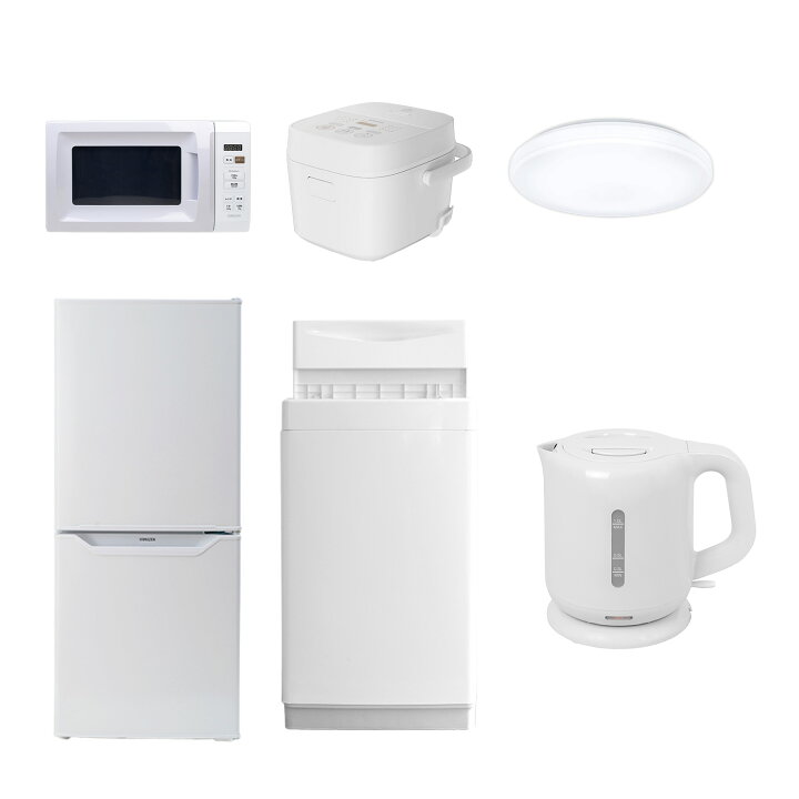 楽天市場】【設置サービス対応】 家電セット 一人暮らし 6点セット 