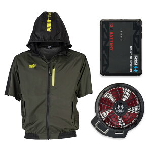 PUMA �v�[�} �󒲃E�F�A �t�@���t���E�F�A �G�A�c�C�X�g 2026�N���f�� �t�[�f�B�[ �x�X�g ���� S�`3L �E�F�A�P�i �t���Z�b�g �o�b�e���[12V �n�[�l�X�Ή� ��ƃE�F�A �ҏ� AT-8021N AT-8022N �󒲃x�X