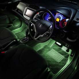 フィット（GE）・フィットハイブリッド（GP1 GP4）用LEDフットライトキット フットランプ ルームランプ 足元照明 ライト カー用品 自動車エーモン e-くるまライフ(Honda ホンダ)