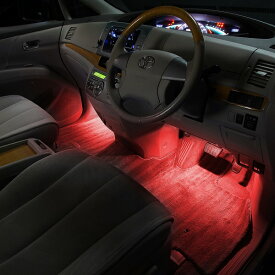 エスティマ(ACR50・55系/GSR50・55系/AHR20系)用LEDフットライトキット 前後席セット フットランプ ルームランプ 足元 ライト led DIY 車エーモン e-くるまライフ(TOYOTA トヨタ)
