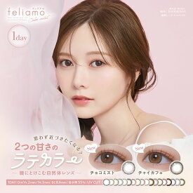 ★ポイント10倍★ フェリアモ feliamo 10枚入り ◆チョコミスト チャイカフェ ウーロンティー タルトタタン カラコン カラーコンタクトレンズ ワンデー 度あり 度なし 白石麻衣 まいやん ワンデー メルティバター シュガーパール ブリュレパール アーモンドプードル◆