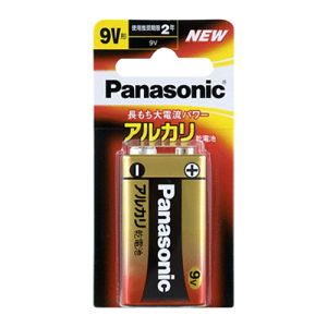 PANASONICアルカリ乾電池 9V形×1B【(P)6LR61XJ/1B】