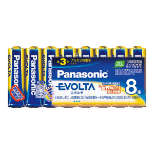 PANASONICエボルタ 単3X8P【(P)LR6EJ/8SW】
