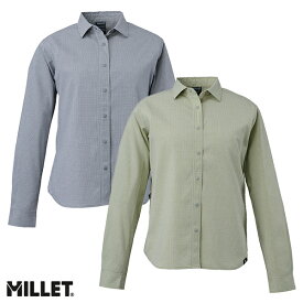 ミレー W'sインセクトバリヤーロングスリーブチェックシャツ レディース 長袖 ボタンシャツ MIV02096